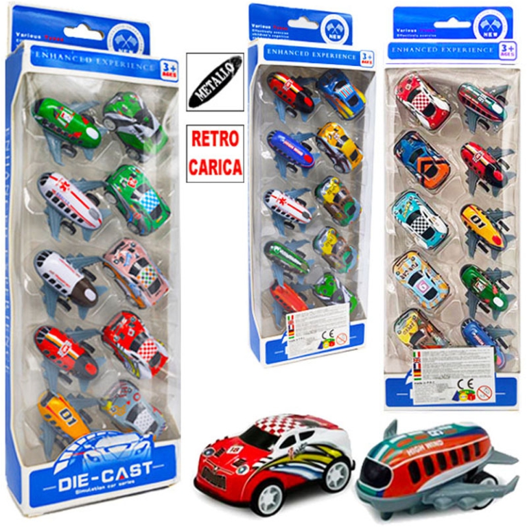 CONFEZIONE 10 MEZZI RETROCARICA