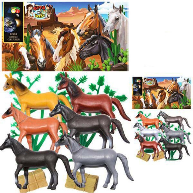 BUSTA ANIMALI PULEDRI CAVALLI GITA NEL WEST