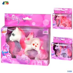 CONFEZIONE CAVALLO PEGASO CON SPAZZOLA