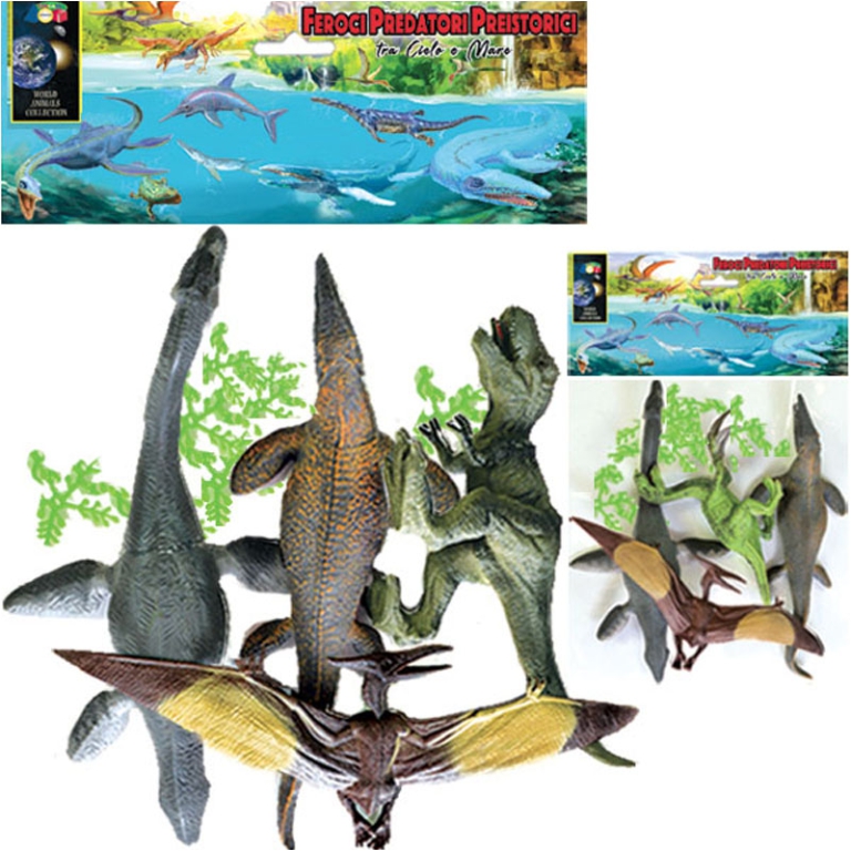 BUSTA  PREISTORICI FEROCI PREDATORI