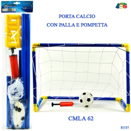 PORTA CALCIO CON POMPA E PALLA