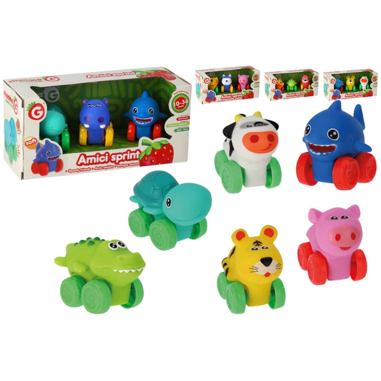 ANIMALI IN VINILE RUOTA  LIBERA 22X10CM