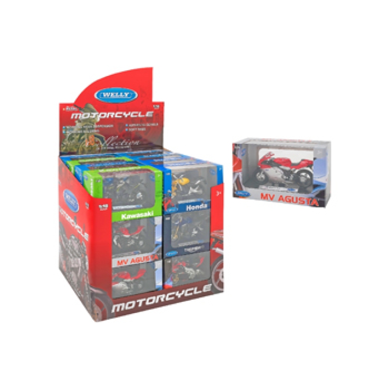 WELLY MOTO STRADA LICENZ SCALA 12ASS 24PZ/D-B 1:18
