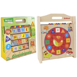 ALFABETIERE IN LEGNO 3 IN 1