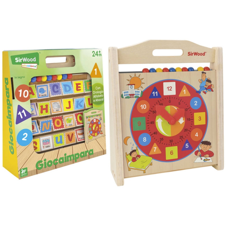 ALFABETIERE IN LEGNO 3 IN 1