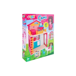 CASA DELLE BAMBOLE CON 37 ACCESSORI