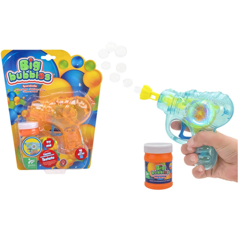 PISTOLA SPARA BOLLE CON LUCI A FRIZIONE