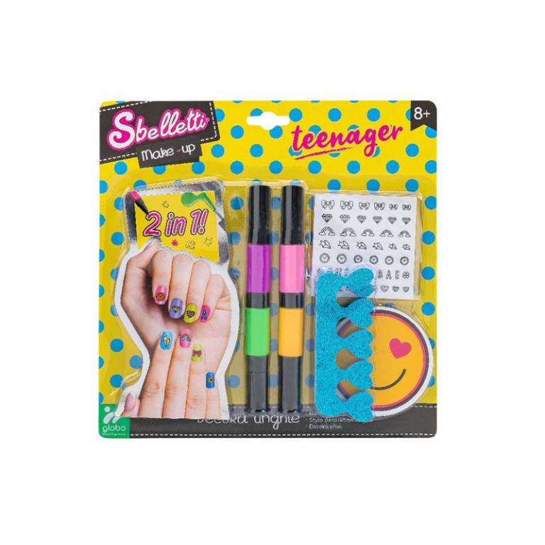 DECORA UNGHIE CON 4 SMALTI