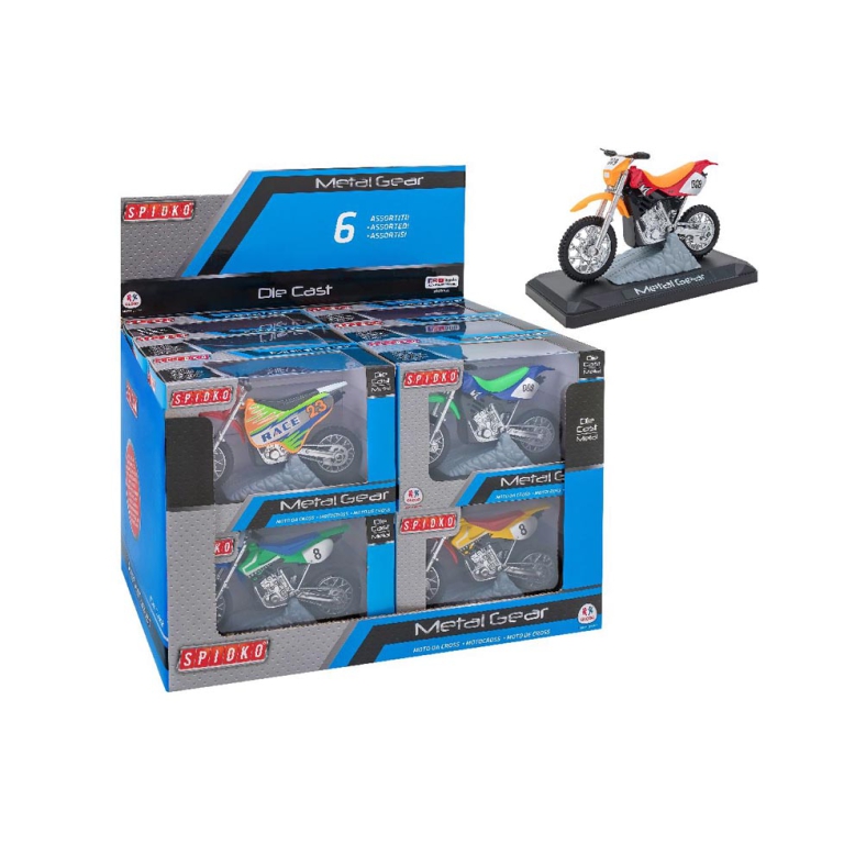 MOTO DA CROSS ASSORTITE 1:18