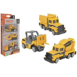 CONFEZIONE 3 MEZZI CANTIERE DIE CAST