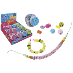 PERLINE IN LEGNO IN BARATTOLO