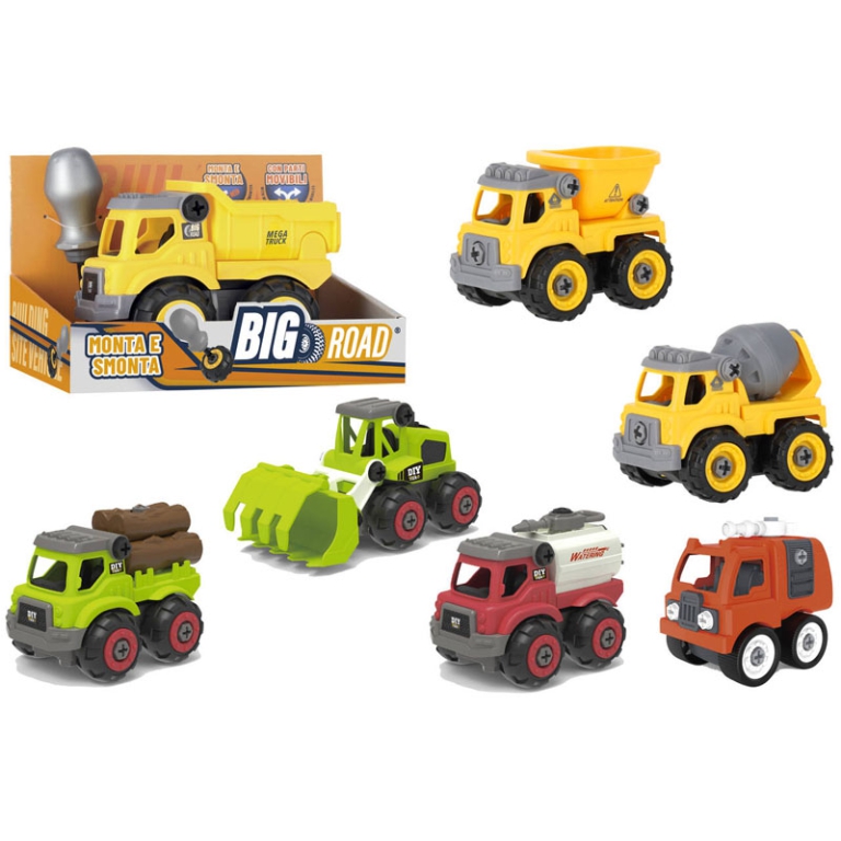 VEICOLI SMONTA E RIMONTA 18,5CM CON CACCIAVITE