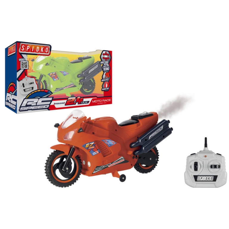 MOTO RC CON FUMO 37CM