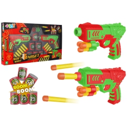 PISTOLA CON PROIETTILI   SOFFICI E 6 BERSAGLI