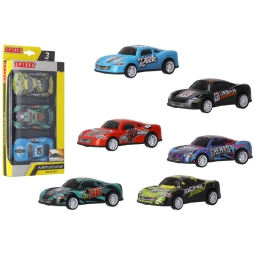 CONFEZIONE 3 AUTO SPORT  IN METALLO 1:36