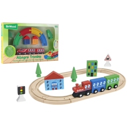 PISTA TRENO MAGNETICO IN LEGNO