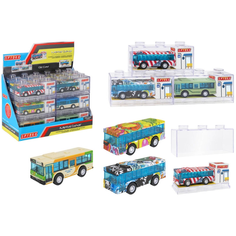 AUTOBUS DIE CAST A RETROCAROCA 11,5CM