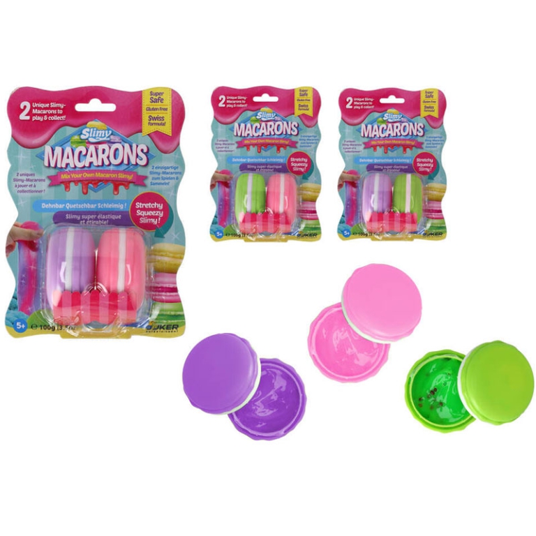 SLIMY MACARONS 2X50GR    20X14X7CM 3+ ANNI