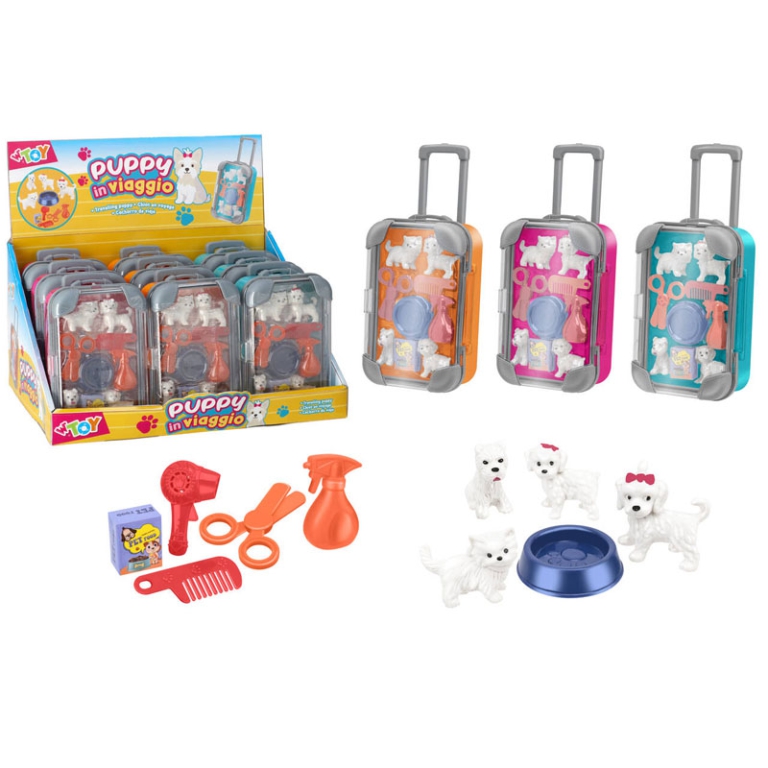 MINI TROLLEY CON ANIMALI 9X15CM