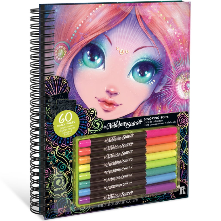 NEBULOUS STARS LIBRO DA COLORARE PAGINE NERE