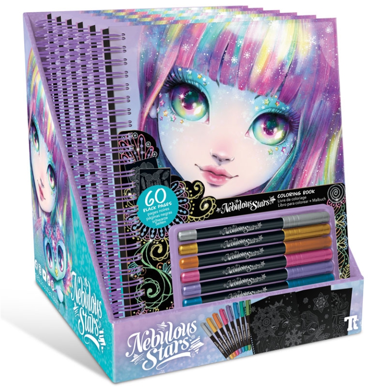 NEBULOUS STARS ALBUM DA COLORARE PAGINE NERE 2
