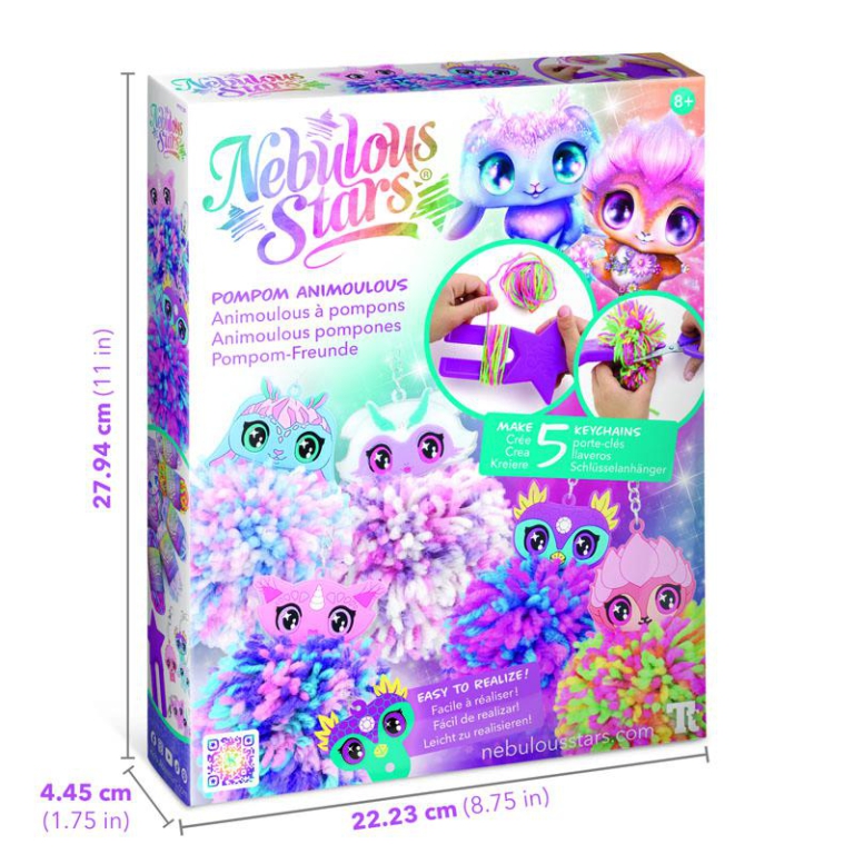 NEBULOUS STARS POMPOM PORTACHIAVI