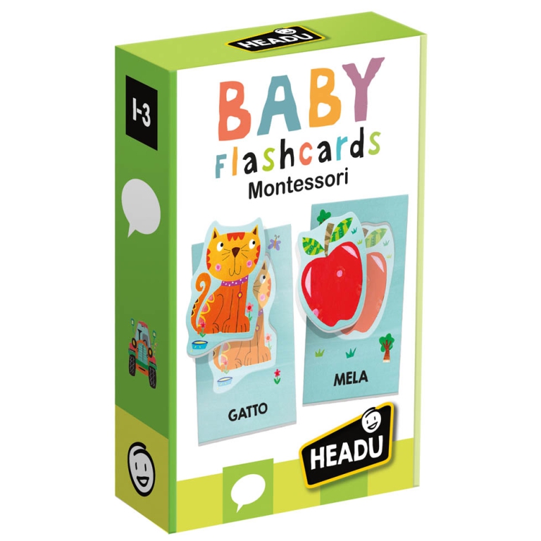 BABY FLASHCARDS MONTESSORI 1-3 ANNI