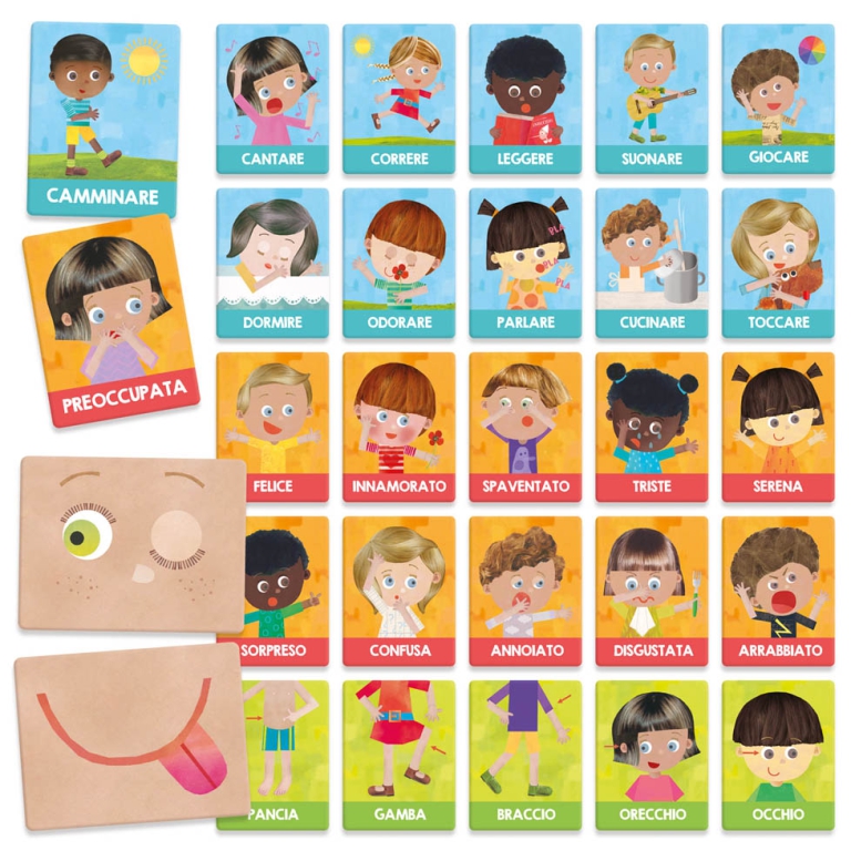 FLASHCARDS MONTESSORI EMOZIONI E AZIONI 1-4 ANNI 2