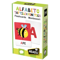 FLASHCARDS ALFABETO TATTILE FONETICO MONTESSORI