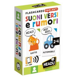 FLASHCARDS PARLANTI SUONI VERSI E RUMORI 2-4 ANNI