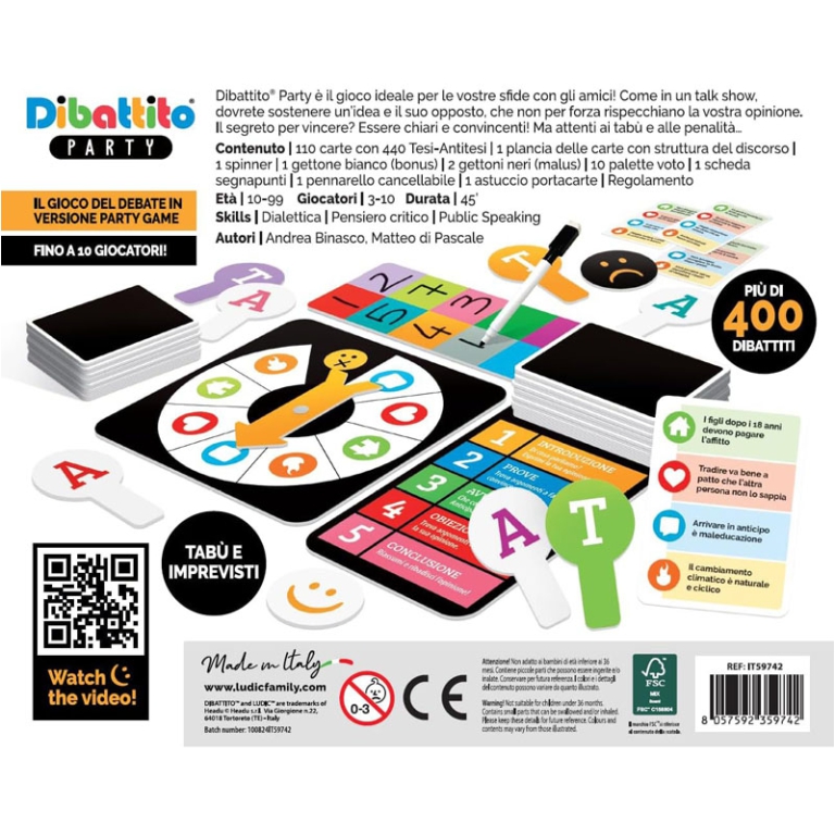 DIBATTITO PARTY LUDIC    10+ ANNI 2