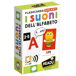 FLASHCARDS PARLANTI I SUONI DELL'ALFABETO 2-5 ANNI