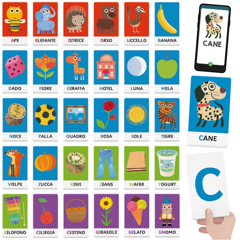 FLASHCARDS PARLANTI I SUONI DELL'ALFABETO 2-5 ANNI 2