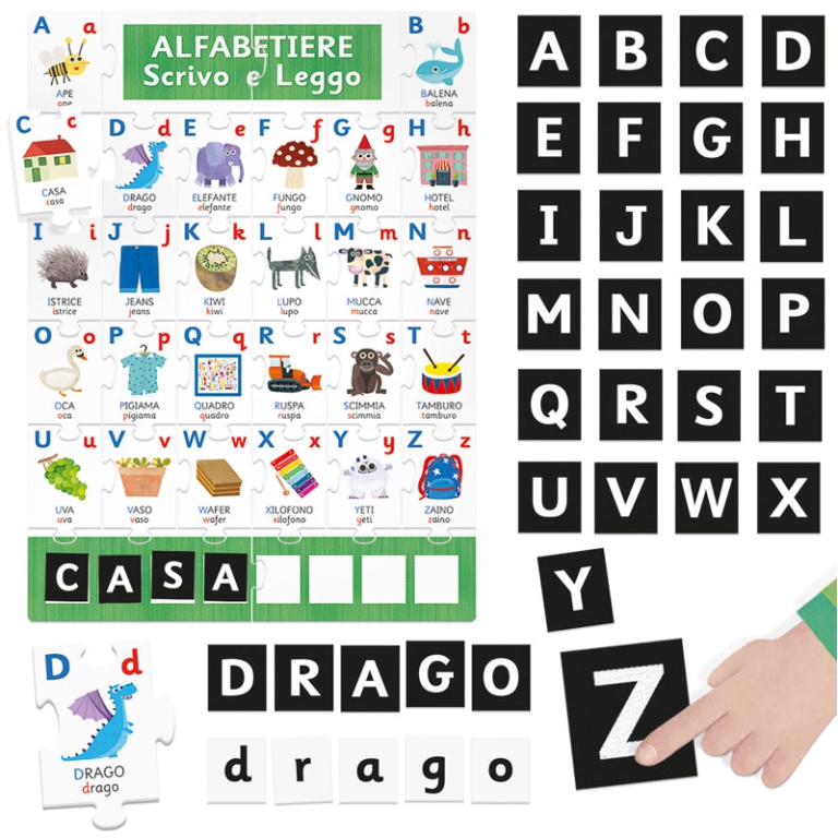 ALFABETIERE TATTILE SCRIVO E LEGGO 3-6 ANNI 2