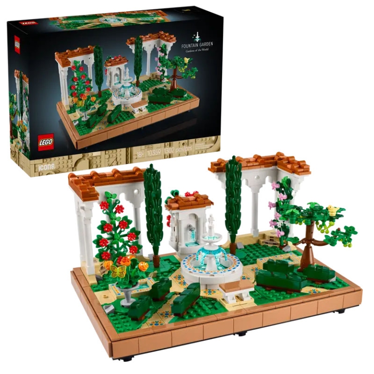 LEGO BOTANICAL IL GIARDINO CON FONTANA