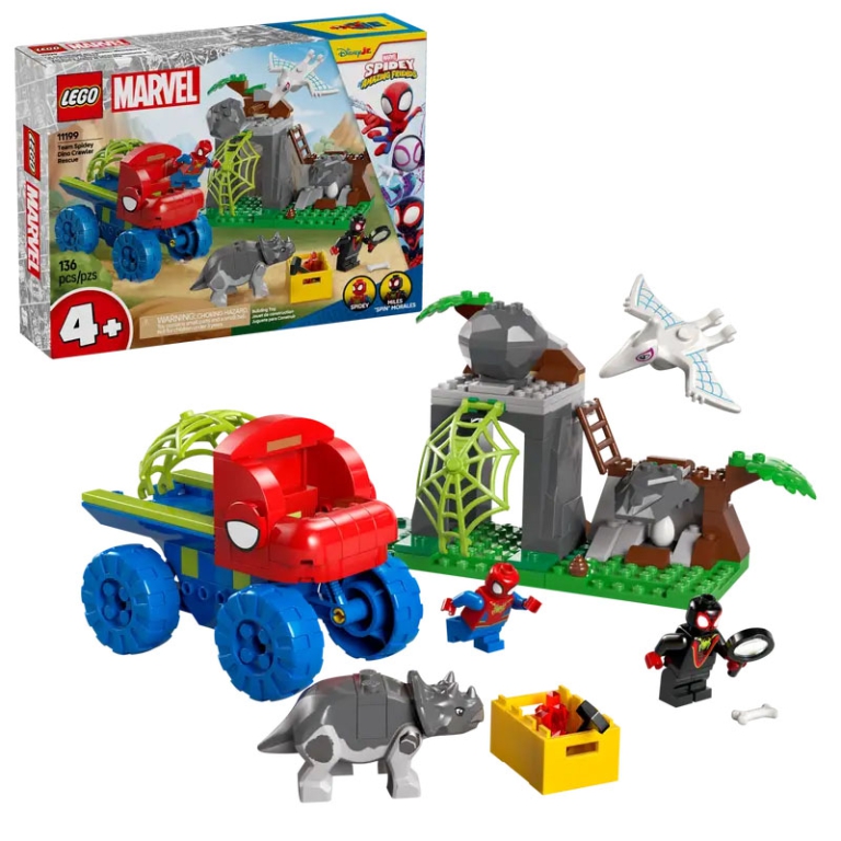 LEGO SPIDEY SALVATAGGIO  SU DINO RUSPA