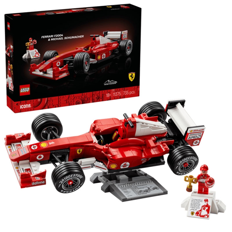 LEGO ICONS FERRARI F2004 MICHAEL SCHUMACHER