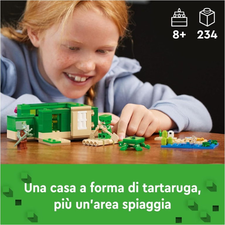 LEGO MINECRAFT BEACH HOUSE DELLA TARTARUGA 2