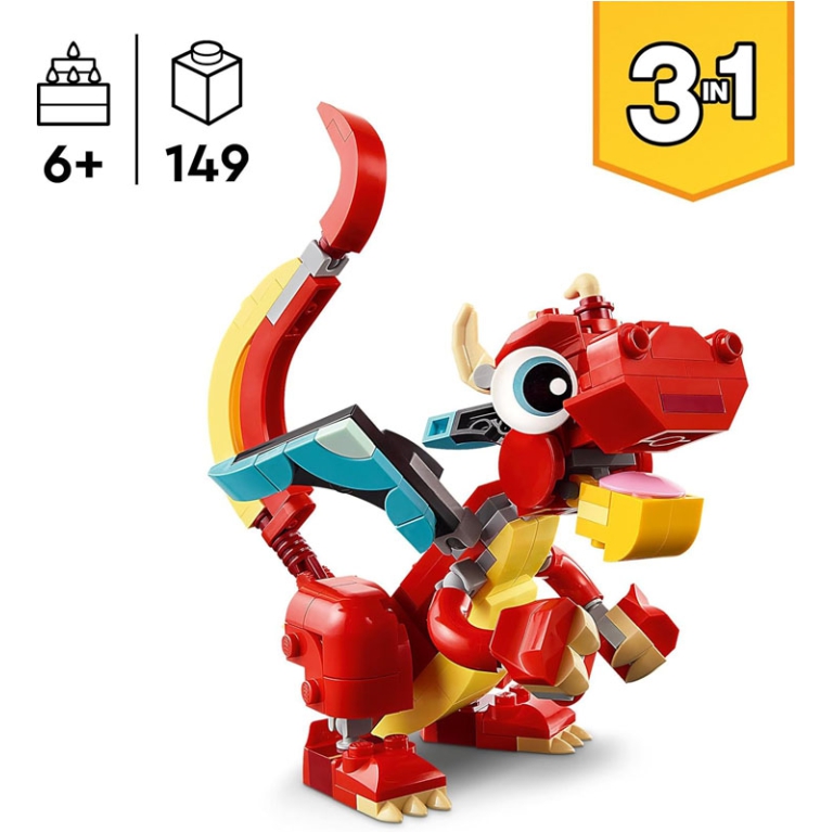 LEGO CREATOR DRAGO ROSSO 2