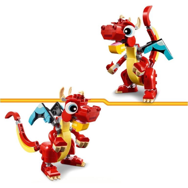 LEGO CREATOR DRAGO ROSSO 3