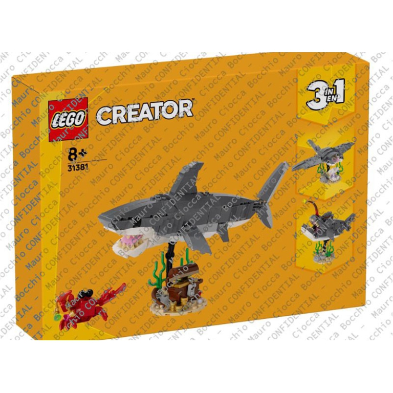 LEGO CREATOR SQUALO CON  SCRIGNO DEL TESORO