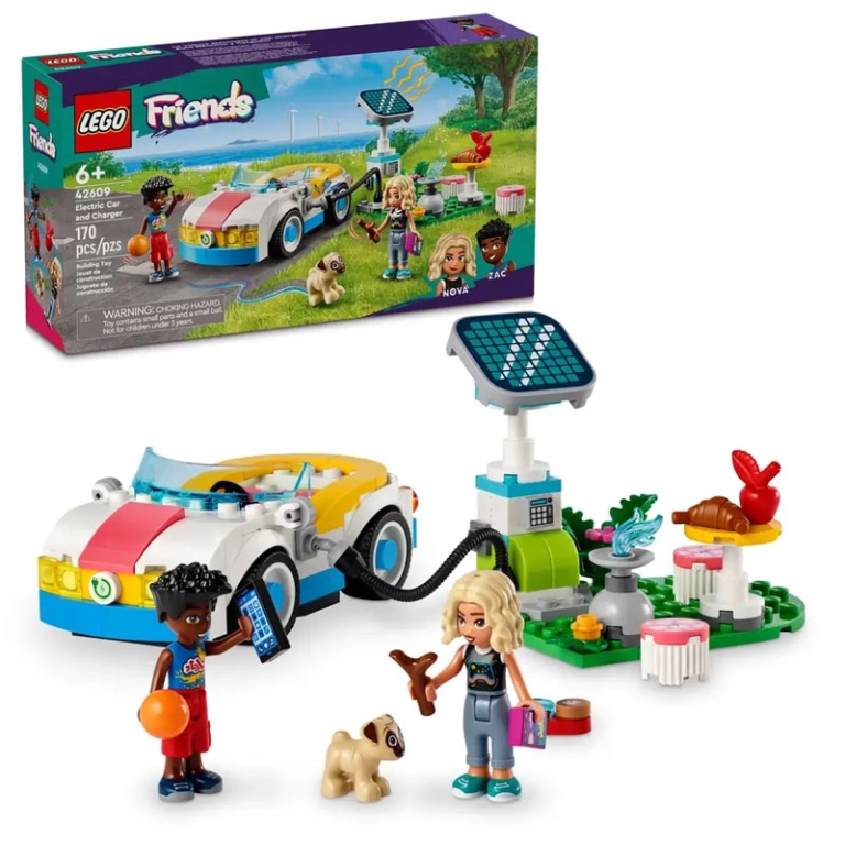 LEGO FRIENDS AUTO ELETTRICA E CARICABATTERIA