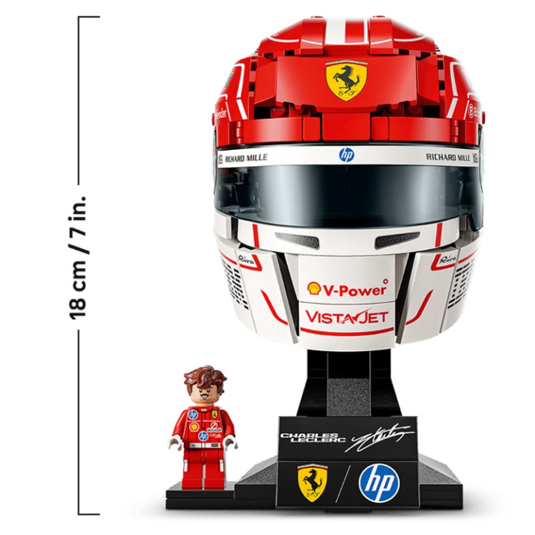 LEGO F1 CASCO CHARLES LECLERC 3