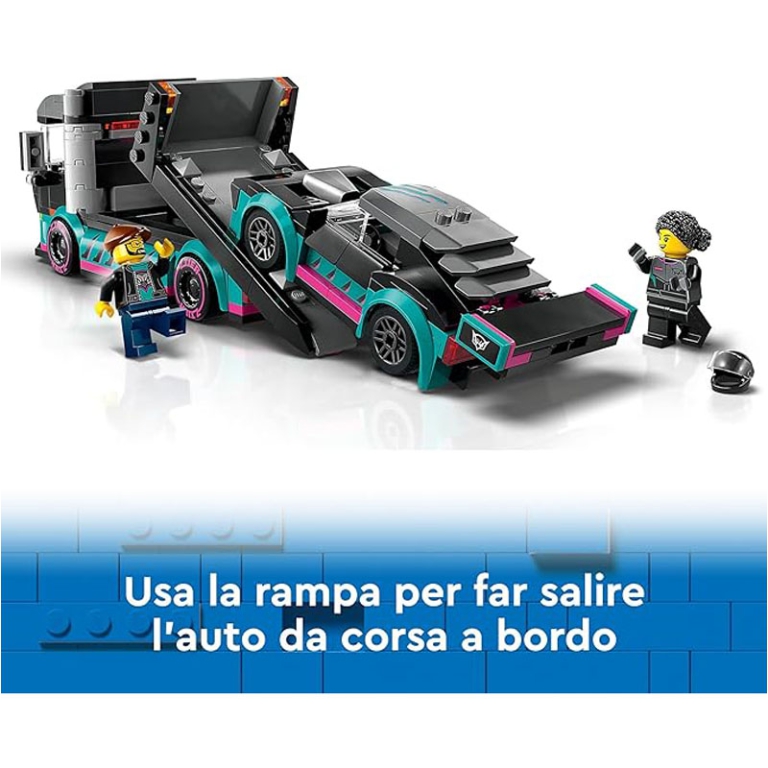 LEGO CITY AUTO DA CORSA E TRASPORTATORE 3