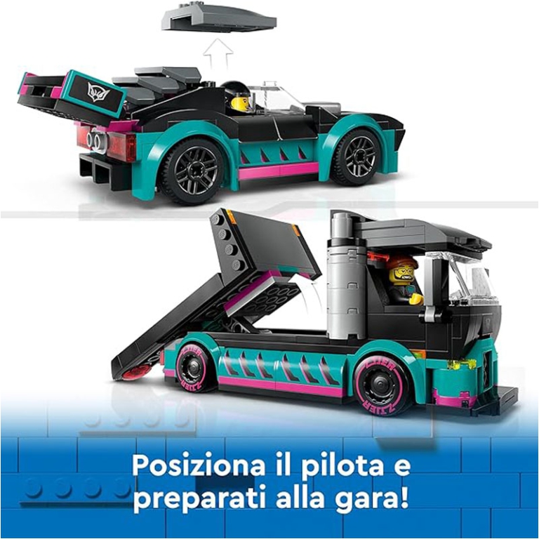 LEGO CITY AUTO DA CORSA E TRASPORTATORE 5