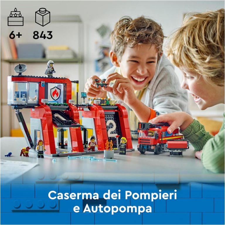 LEGO CITY CASERMA E AUTOPOMPA 2
