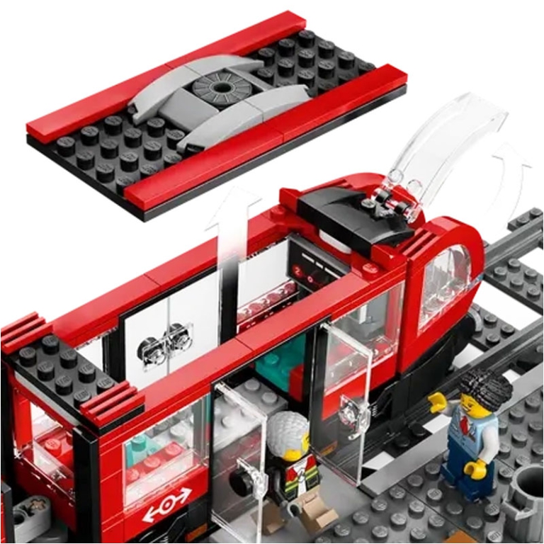 LEGO CITY TRAM E FERMATA DEL TRAM 3