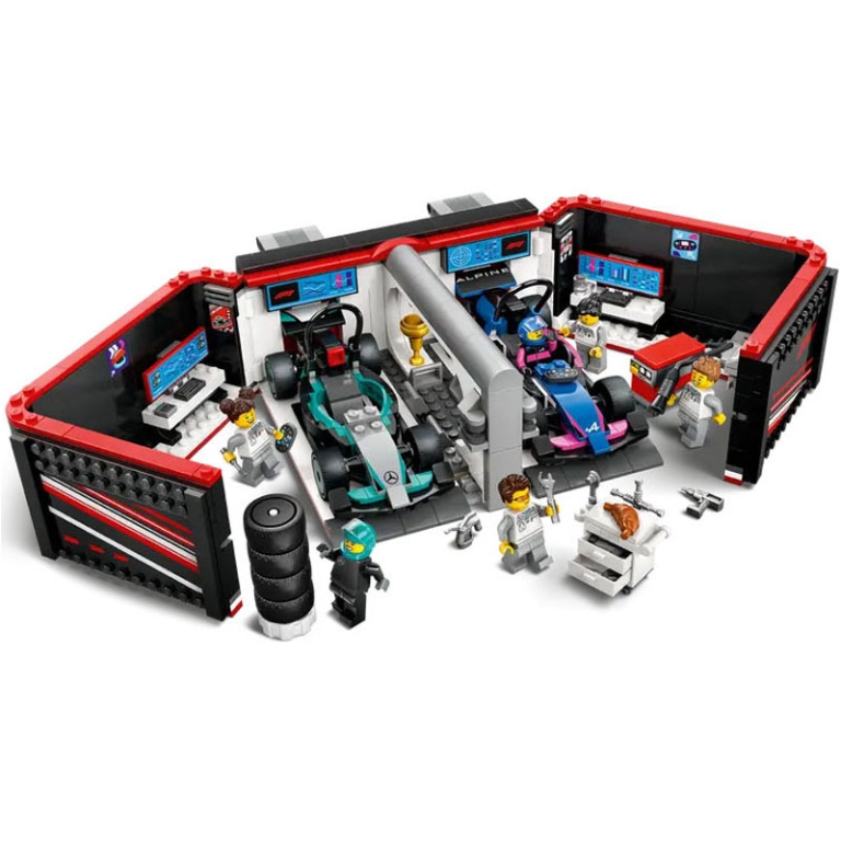 LEGO CITY GARAGE DELLA   MERCEDES E ALPINE 2