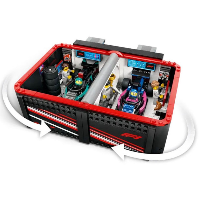 LEGO CITY GARAGE DELLA   MERCEDES E ALPINE 3