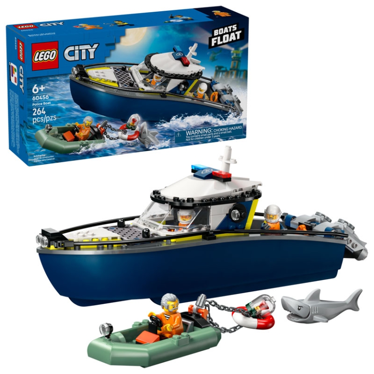 LEGO CITY INSEGUIMENTO DEL MOTOSCAFO DELLA POLIZIA
